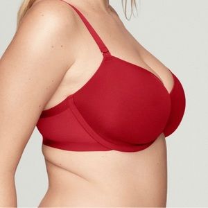 Cuup Red Demi Bra 36C